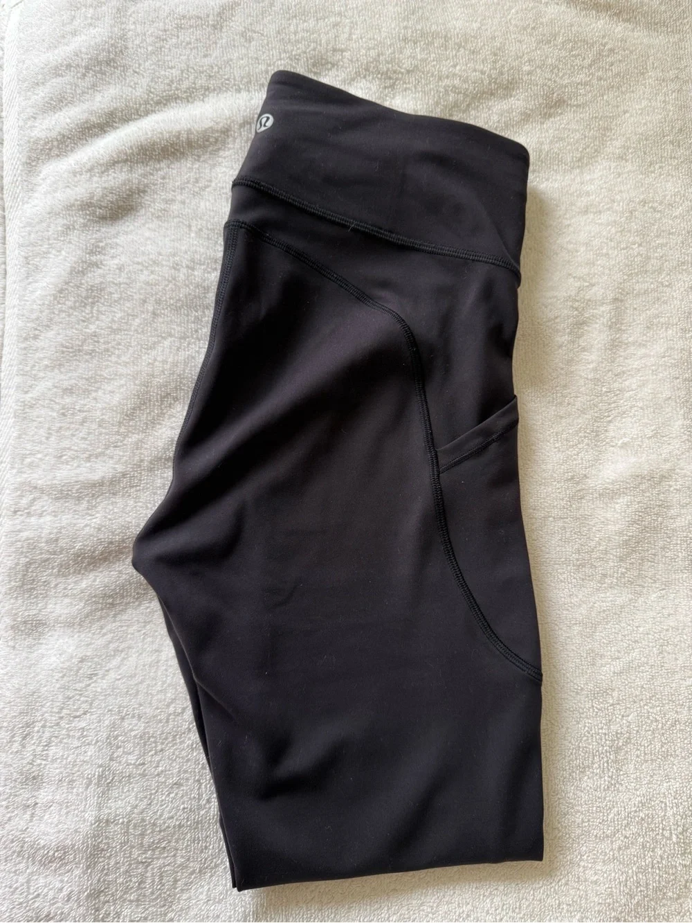 lululemon athletica Black High-Rise Leggings with Side Pockets